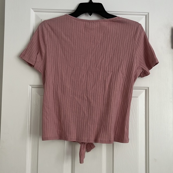 Shein Pink Button Short Sleeve M - Picture 2 of 4